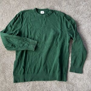 H&M Men's Dark Green Crewneck Sweater
